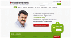Desktop Screenshot of indianbloodbank.com